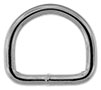 Welded Steel D-Ring, Nickel Plated